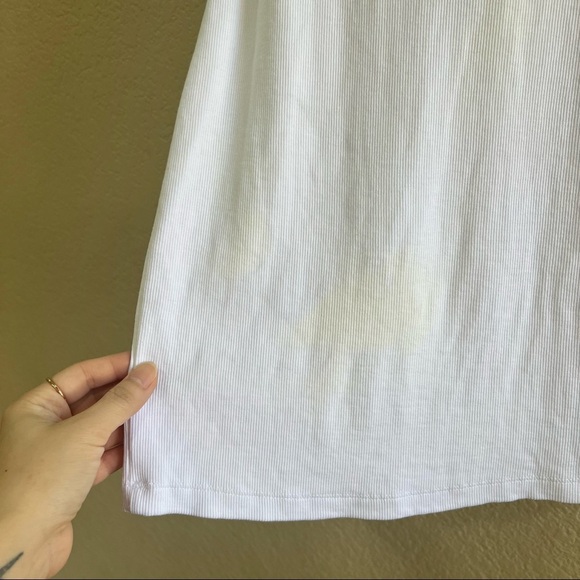 TALENTLESS Womens Bodycon White Tank Dress Sz XS Preppy Streetwear Party Beach - Picture 4 of 11